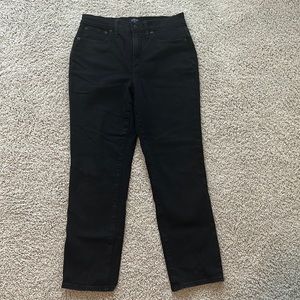 J Crew Essential Straight Black Jeans